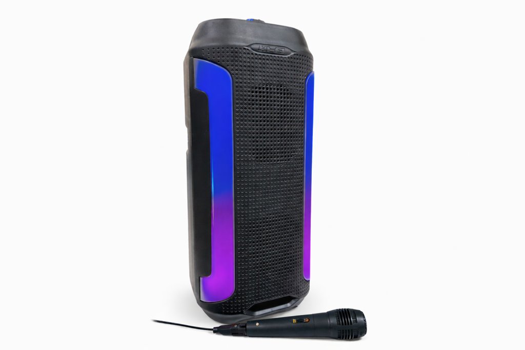 🔊 Bocina Bluetooth CS-4430 con Luces LED + Micrófono Incluido